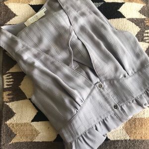 Astr the Label Dusty Lavender Button Up Midi Dress